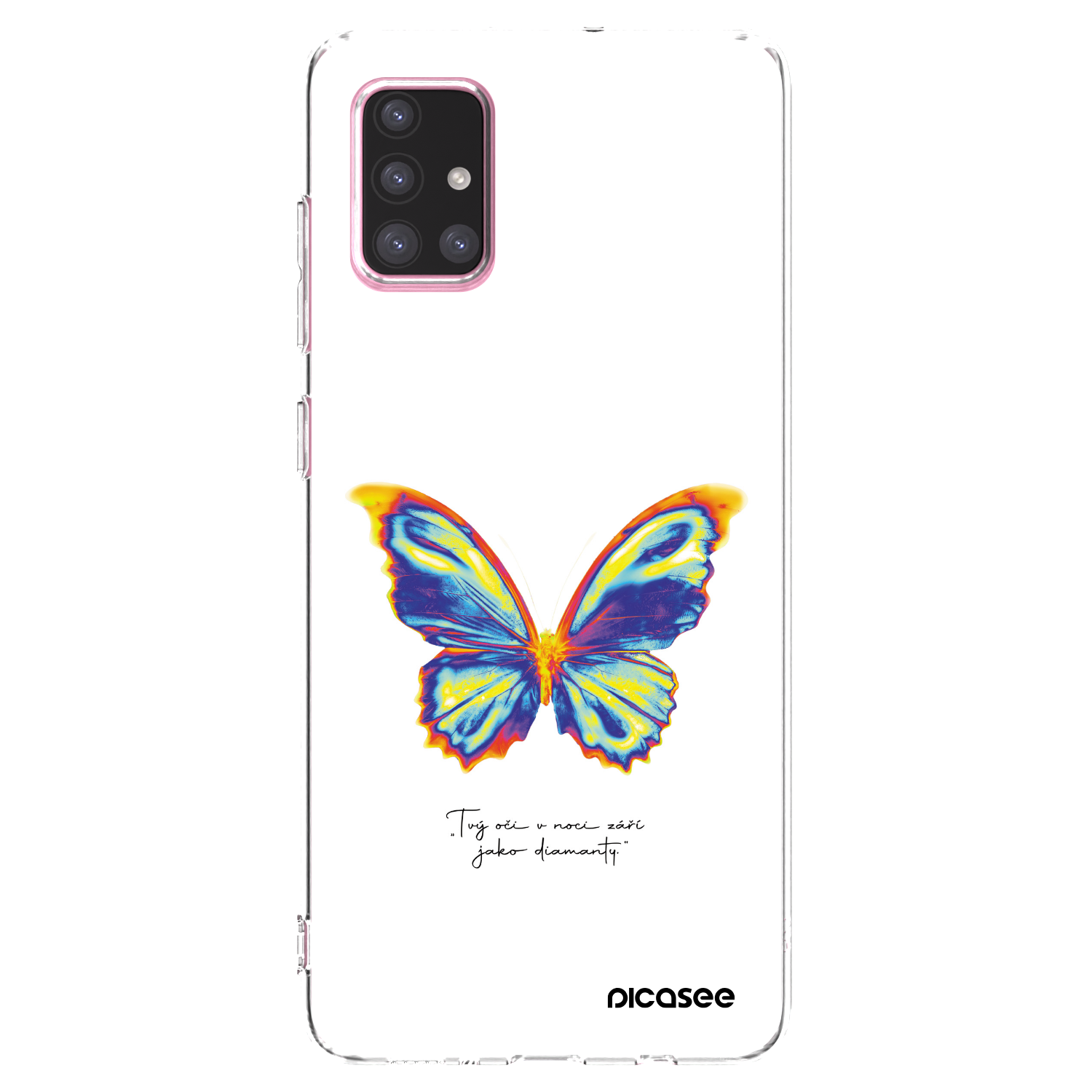 Picasee silikonový průhledný obal pro Samsung Galaxy A71 A715F - Diamanty White