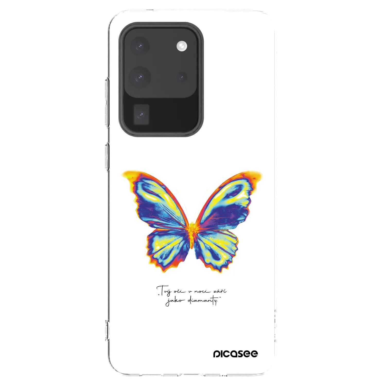 Picasee silikonový průhledný obal pro Samsung Galaxy S20 Ultra 5G G988F - Diamanty White