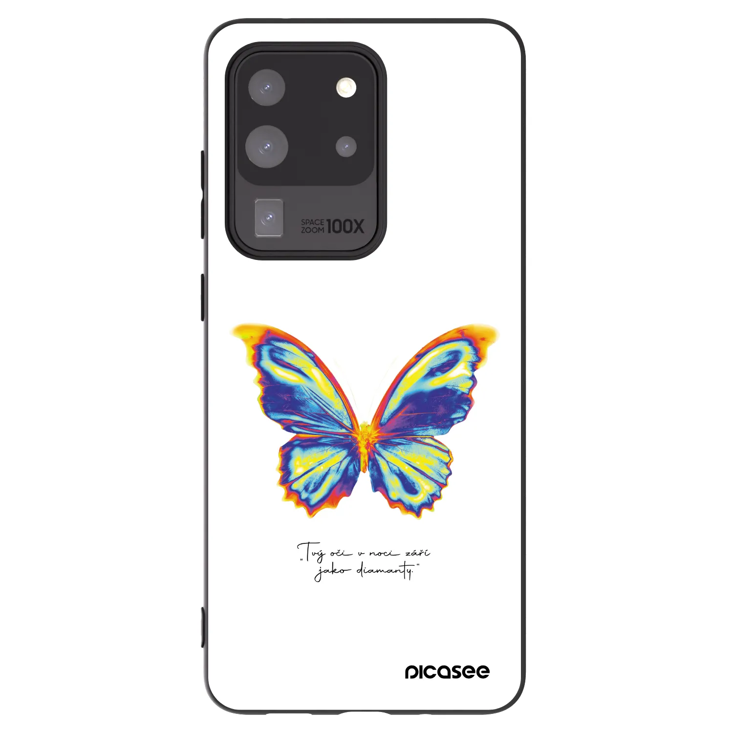 Picasee silikonový černý obal pro Samsung Galaxy S20 Ultra 5G G988F - Diamanty White