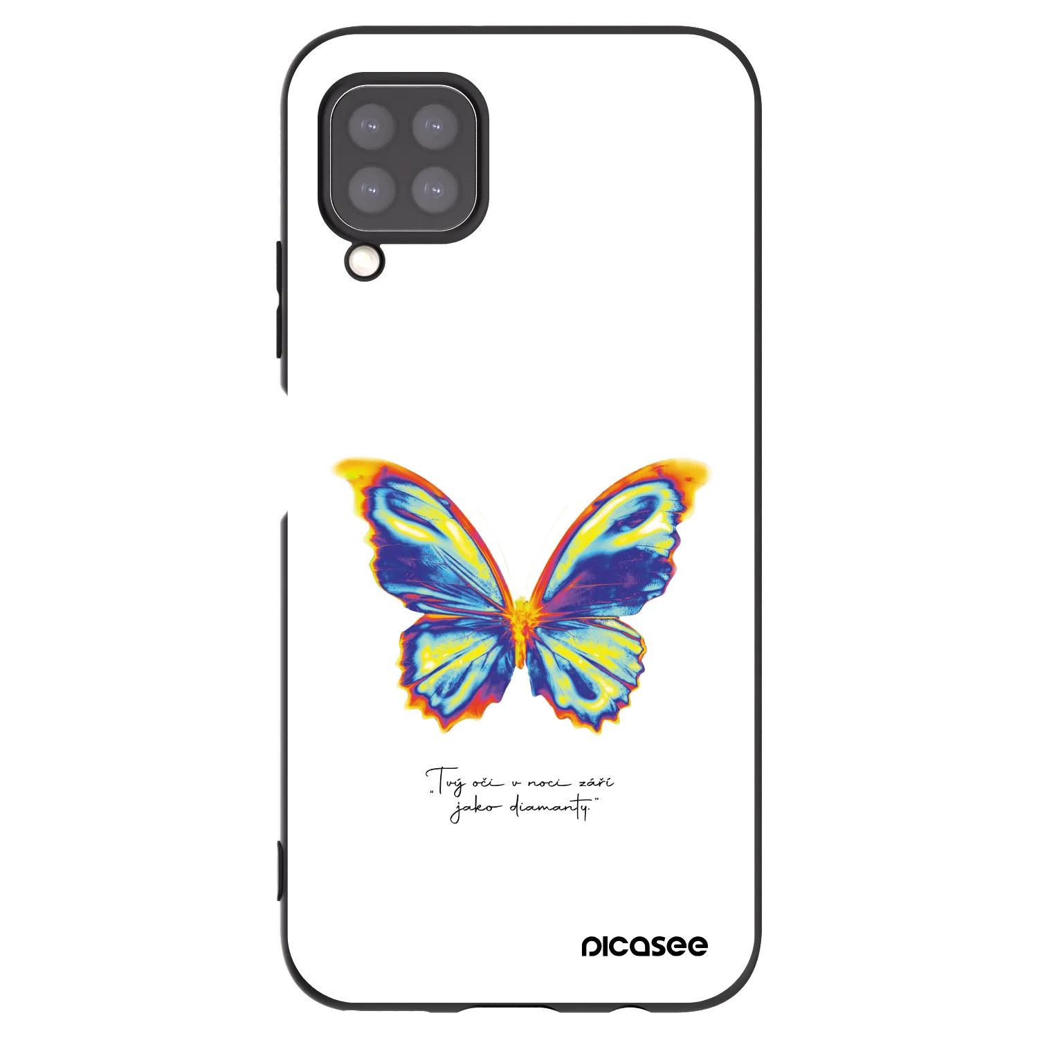 Picasee silikonový černý obal pro Huawei P40 Lite - Diamanty White