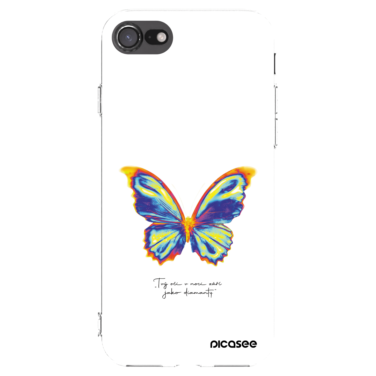 Picasee silikonový průhledný obal pro Apple iPhone SE 2020 - Diamanty White