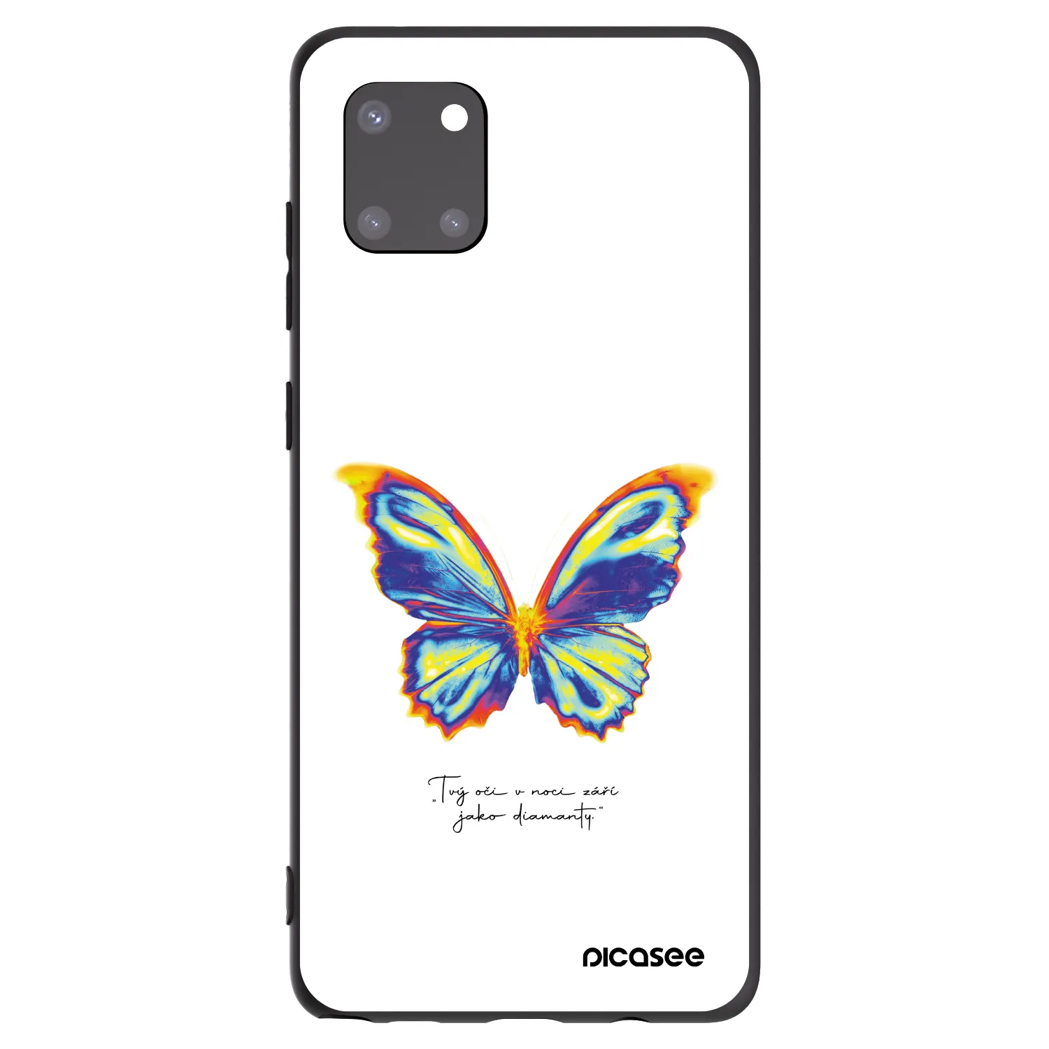 Picasee silikonový černý obal pro Samsung Galaxy Note 10 Lite N770F - Diamanty White