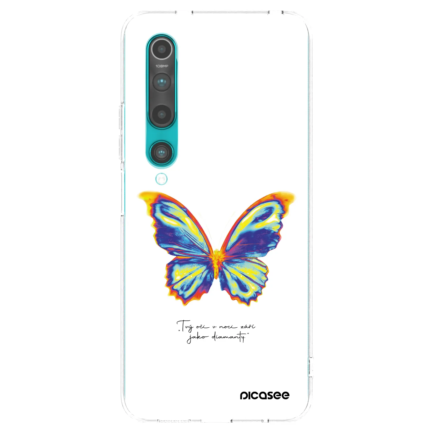 Picasee silikonový průhledný obal pro Xiaomi Mi 10 - Diamanty White