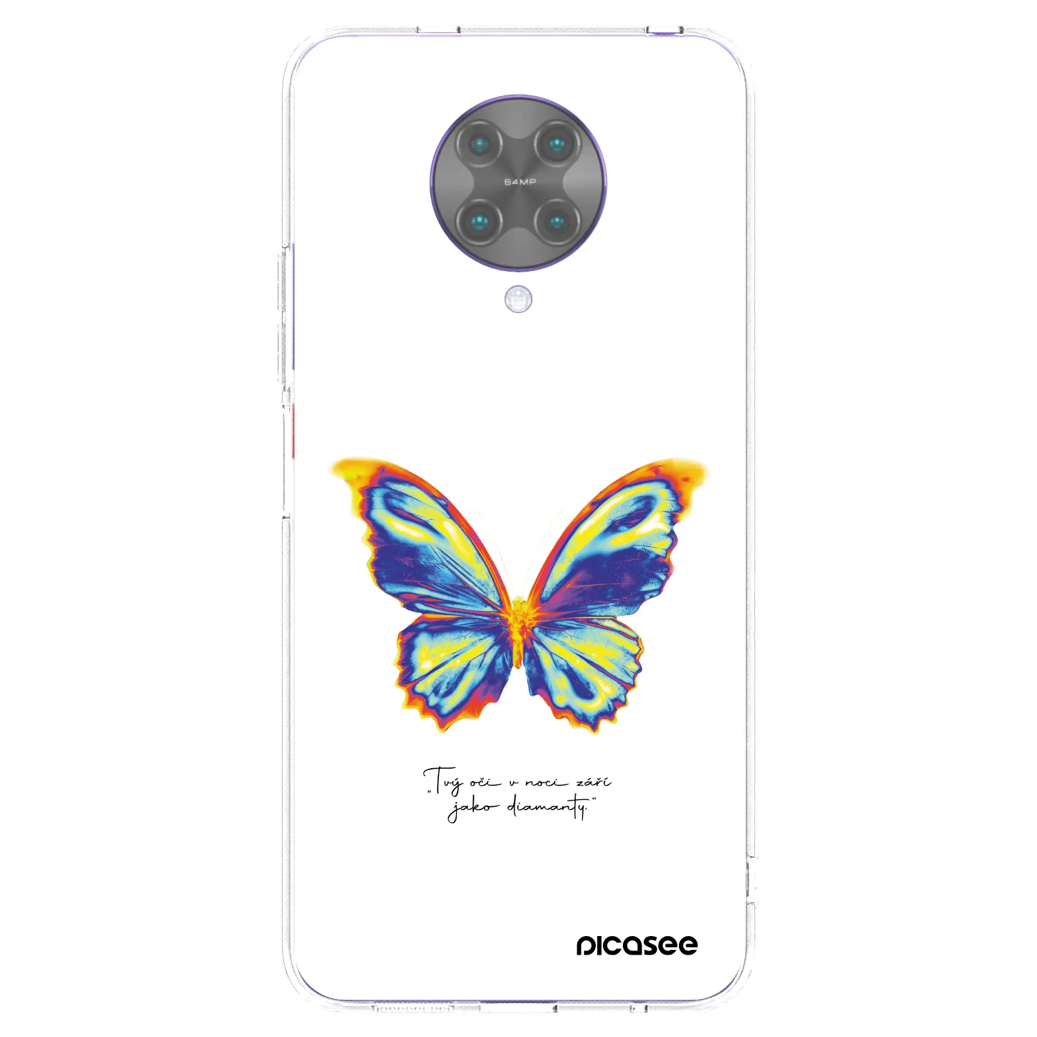 Picasee silikonový průhledný obal pro Xiaomi Poco F2 Pro - Diamanty White