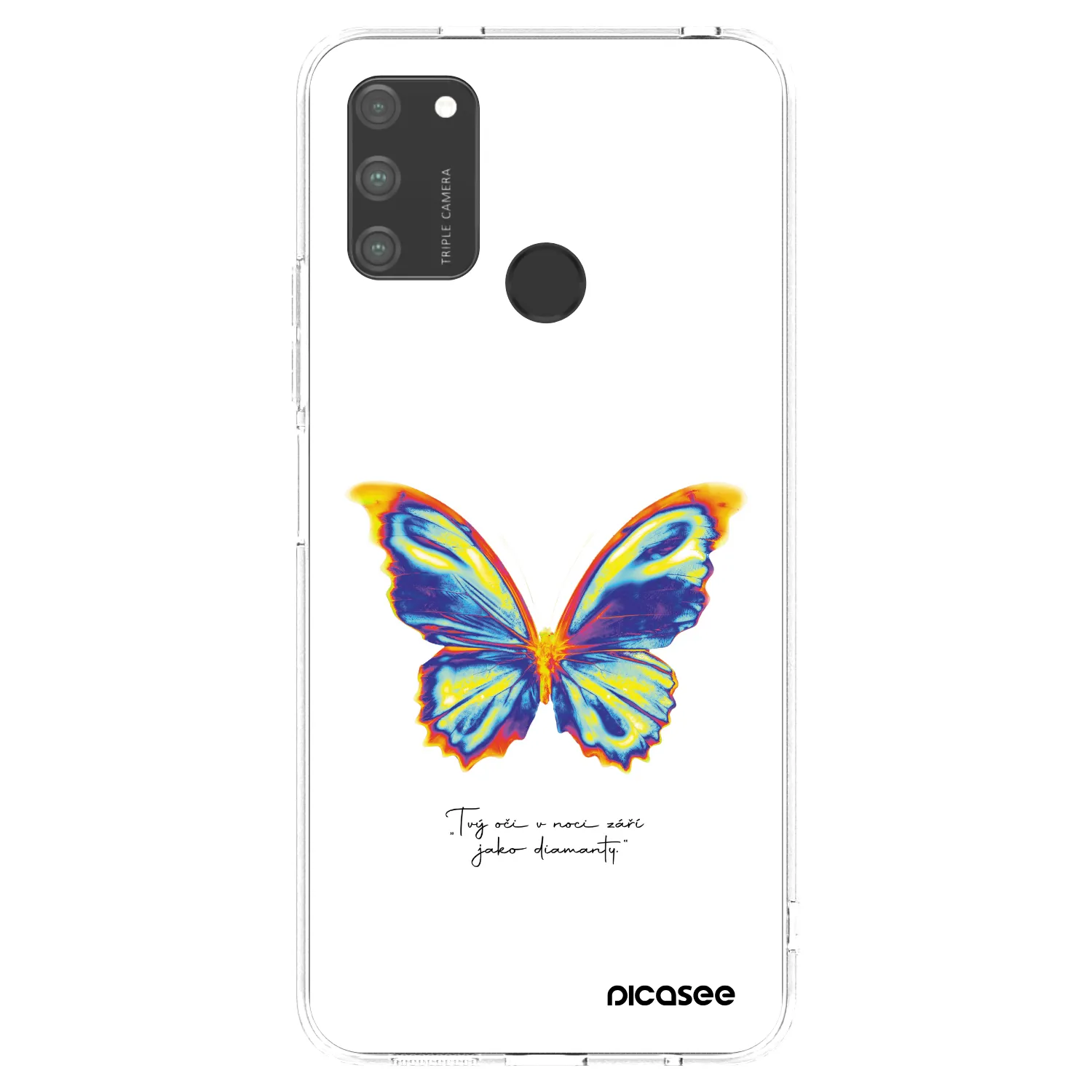 Picasee silikonový průhledný obal pro Honor 9A - Diamanty White
