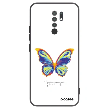 Picasee silikonový černý obal pro Xiaomi Redmi 9 - Diamanty White