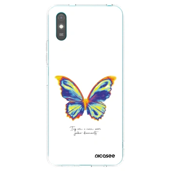 Picasee silikonový průhledný obal pro Xiaomi Redmi 9A - Diamanty White