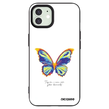 Picasee silikonový černý obal pro Apple iPhone 12 - Diamanty White