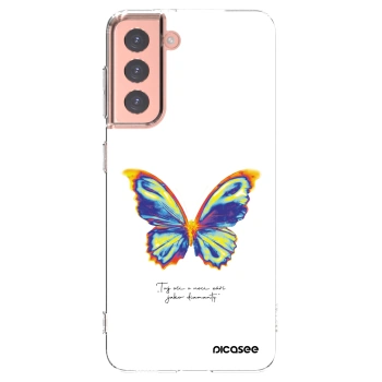 Picasee silikonový průhledný obal pro Samsung Galaxy S21 5G G991B - Diamanty White