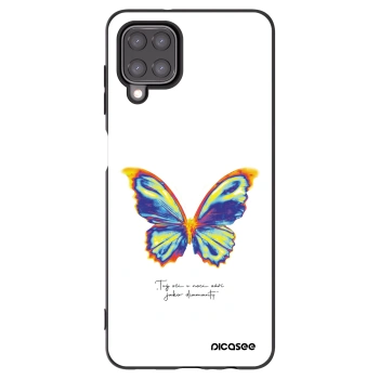 Picasee silikonový černý obal pro Samsung Galaxy A12 A125F - Diamanty White