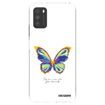 Picasee silikonový průhledný obal pro Xiaomi Poco M3 - Diamanty White
