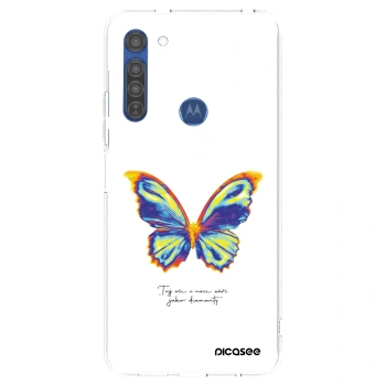 Obal pro Motorola Moto G8 - Diamanty White