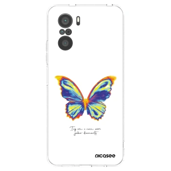 Picasee silikonový průhledný obal pro Xiaomi Poco F3 - Diamanty White
