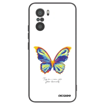 Picasee silikonový černý obal pro Xiaomi Poco F3 - Diamanty White