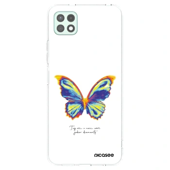 Picasee silikonový průhledný obal pro Samsung Galaxy A22 A226B 5G - Diamanty White