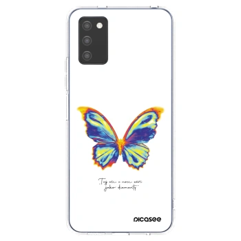 Picasee silikonový průhledný obal pro Samsung Galaxy A02s A025G - Diamanty White
