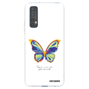 Picasee silikonový průhledný obal pro Realme 7 - Diamanty White
