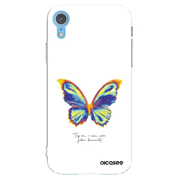 Picasee silikonový průhledný obal pro Apple iPhone XR - Diamanty White