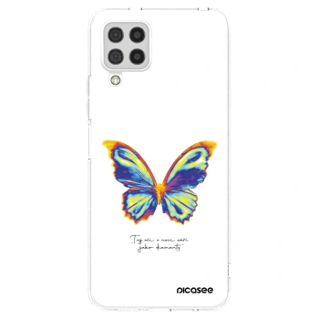 Picasee silikonový průhledný obal pro Samsung Galaxy A22 A225F 4G - Diamanty White