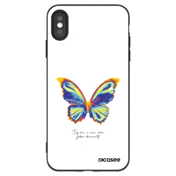 Picasee silikonový černý obal pro Apple iPhone XS Max - Diamanty White