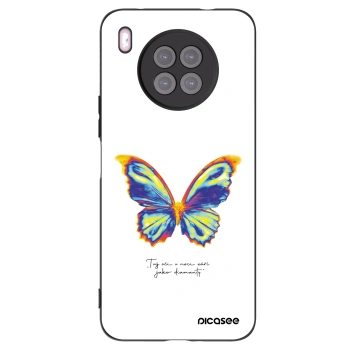 Picasee silikonový černý obal pro Huawei Nova 8i - Diamanty White