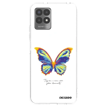 Picasee silikonový průhledný obal pro Realme 8i - Diamanty White