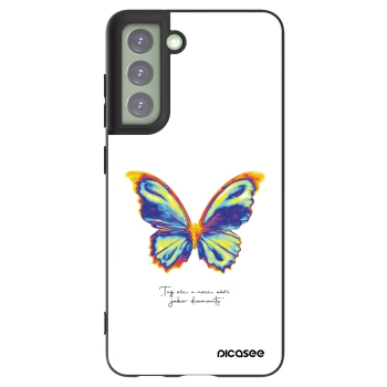 Picasee silikonový černý obal pro Samsung Galaxy S21 FE 5G - Diamanty White