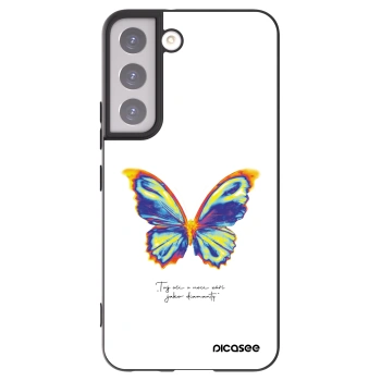 Picasee silikonový černý obal pro Samsung Galaxy S22 5G - Diamanty White
