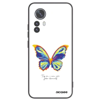 Picasee silikonový černý obal pro Xiaomi 12 Pro - Diamanty White