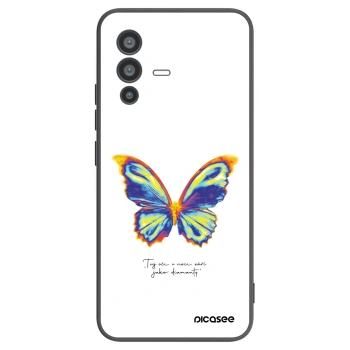 Picasee silikonový černý obal pro Vivo V23 5G - Diamanty White