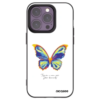 Picasee silikonový černý obal pro Apple iPhone 14 Pro - Diamanty White