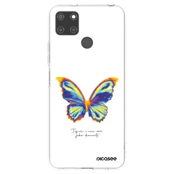 Picasee silikonový průhledný obal pro Realme C21Y - Diamanty White