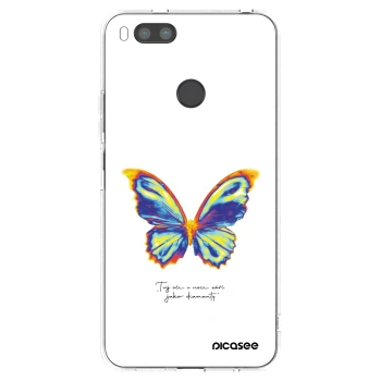 Picasee silikonový průhledný obal pro Xiaomi Redmi A1 - Diamanty White