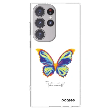 Picasee silikonový průhledný obal pro Samsung Galaxy S23 Ultra 5G - Diamanty White