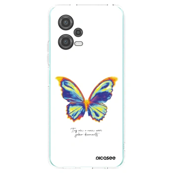 Picasee silikonový průhledný obal pro Xiaomi Poco X5 - Diamanty White