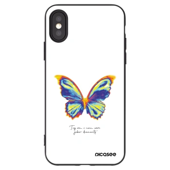 Picasee silikonový černý obal pro Apple iPhone X/XS - Diamanty White