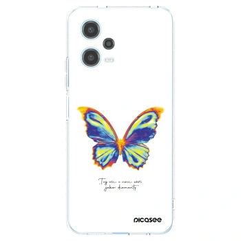 Picasee silikonový průhledný obal pro Xiaomi Redmi Note 12 5G - Diamanty White