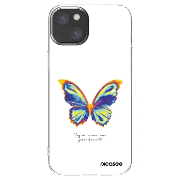 Picasee silikonový průhledný obal pro Apple iPhone 15 Plus - Diamanty White