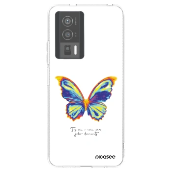 Picasee silikonový průhledný obal pro Xiaomi Poco F5 Pro 5G - Diamanty White