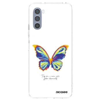 Picasee silikonový průhledný obal pro Motorola Moto G62 - Diamanty White