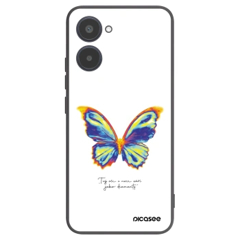 Picasee silikonový černý obal pro Realme 10 4G - Diamanty White