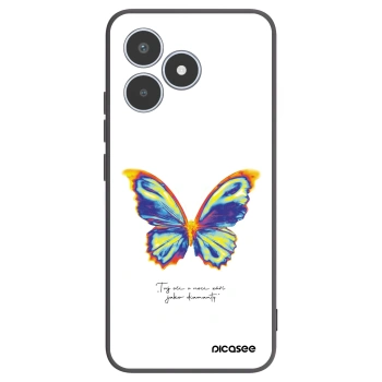 Picasee silikonový černý obal pro Realme C53 - Diamanty White
