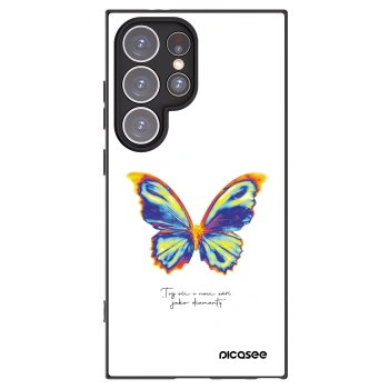 Picasee silikonový černý obal pro Samsung Galaxy S24 Ultra S928B 5G - Diamanty White