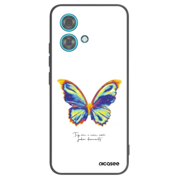 Picasee silikonový černý obal pro Motorola Edge 40 Neo - Diamanty White
