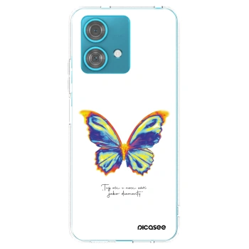 Picasee silikonový průhledný obal pro Motorola Edge 40 Neo - Diamanty White