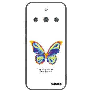 Picasee silikonový černý obal pro Realme 11 Pro+ - Diamanty White
