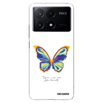 Picasee silikonový průhledný obal pro Xiaomi Poco X6 Pro - Diamanty White