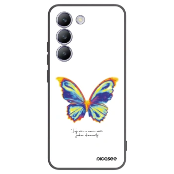 Picasee silikonový černý obal pro Vivo V40 SE 5G - Diamanty White