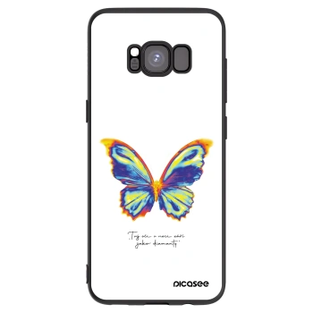 Picasee silikonový černý obal pro Samsung Galaxy S8 G950F - Diamanty White