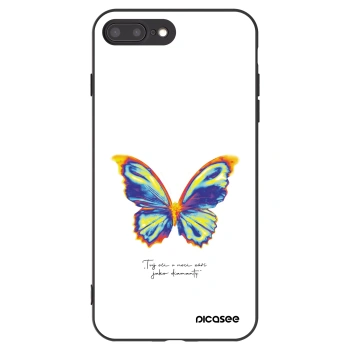 Picasee silikonový černý obal pro Apple iPhone 7 Plus - Diamanty White